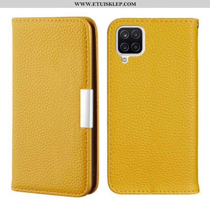 Etui Na Telefon do Samsung Galaxy M12 / A12 Etui Folio Liczi Ze Sztucznej Skóry Ultra Szykowny